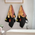 thumbnail image 3 of Dreamtimes Pumpkin Truck Dogs Hand Towels 2 PCS, Ultra Soft and Highly Absorbent, Hello Fall Decorative Fingertip Towel for Home, Bathroom, Kitchen, 28.3"x14.4", 3 of 5
