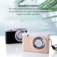 thumbnail image 3 of Wosthever Ventilador pequeño con cuello colgante, ventiladores personales ajustables para dormitorio, gimnasio, 3 velocidades, accesorios de Electrodomésticos Rosado Wosthever HA065100-04B, 3 of 6
