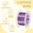 thumbnail image 4 of Uxcell Anodized Aluminum Wire for Jewelry Craft Making, Bendable Flexible Wire Light Purple 20 Gauge, 4 of 7