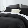 thumbnail image 4 of Davulos Duvet Cover Set Twin,2 Pieces Modern Bedding Set for Adults Teens Soft and Breathable Comforter Cover and Pillow Shams,Black, 4 of 7