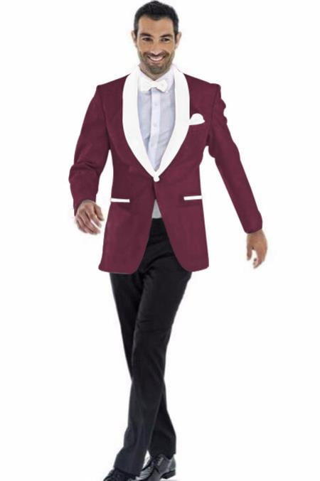 burgundy dinner jacket mens