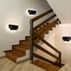 thumbnail image 3 of Luces de pared LED para interiores, luz de pared LED moderna de 12W, negro, 3000K, blanco cálido, para dormitorio, pasillo, sala de estar, oficina, 3 of 5