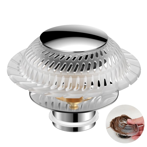 SAMODRA Universal Bathtub Drain Stopper, Pop Up Bath Tub Drain Stoppers, Replaces Lift and Turn, Tip-Toe and Trip Lever Drains for Tub