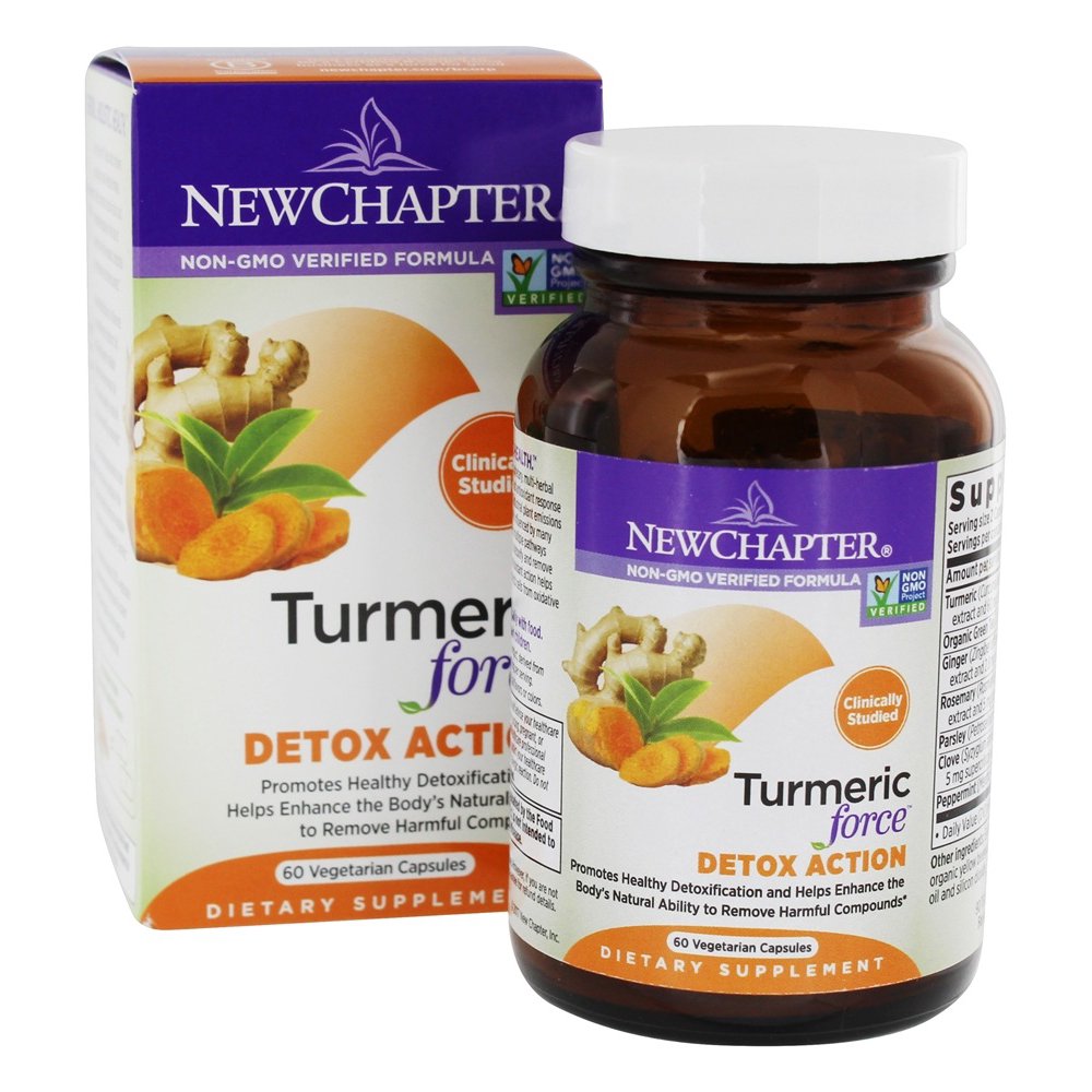 New Chapter Turmeric Force Detox Action 60 Vegetarian Capsules