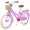 Purple, variant on Girls Bike with Basket for Kids 7-10, 20" Kids' Bicycles Leather Saddle & Safety Bell, Green