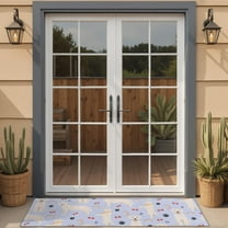 Golden Retriever Dog with Cherry and Rainbow Door Rugs,Washable Non Slip Door Mats Indoor,Decorative Door Mats,Entry Mat Indoor for Entrance,Bedroom,Kitchen,Bathroom,16"x47"