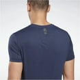 thumbnail image 4 of Reebok Mens Perforated Basic T-Shirt, Blue, X-Small, 4 of 6