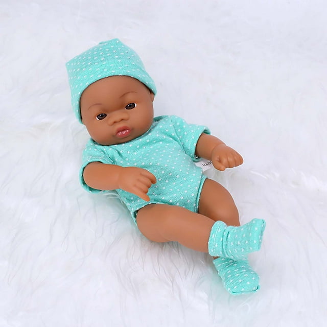 Leutsin Poupées Bébé Réalistes en Silicone Corps Entier, Poupées Bébé Reborn Fille Poupée Bébé Réaliste de 8 Pouces Vinyle Souple Poupées Bébé Réalistes Accessoires pour Poupées Bébé Nouveau-Né pour 3+ Ans