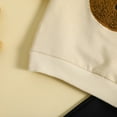 thumbnail image 4 of Xudanell Boy Clothes 2t 3t 4t 5t 6t 7t Sweet Baby Boy Outfits with Embroidered Little Bear Sweatshirt Tight Trousers Khaki 6-7 Years, 4 of 9