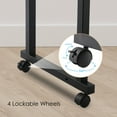 thumbnail image 4 of Arlopu Overbed Table with Wheels, Height Adjustable Home Office Mobile Computer Desk Laptop Cart for King Queen Bed, 4 of 8