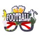 thumbnail image 1 of Gafas para aficionados al fútbol, gafas de competición de fútbol, accesorios para fotomatón, gafas de fiesta para cumpleaños con temática de fútbol, fiestas deportivas, 1 of 8