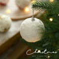 thumbnail image 2 of HomeDM Christmas Balls White Shatterproof Ornaments Balls 8cm/3.15" Christmas Tree Hanging Pendant for Holiday Wedding Party Home Decor, 2 of 2