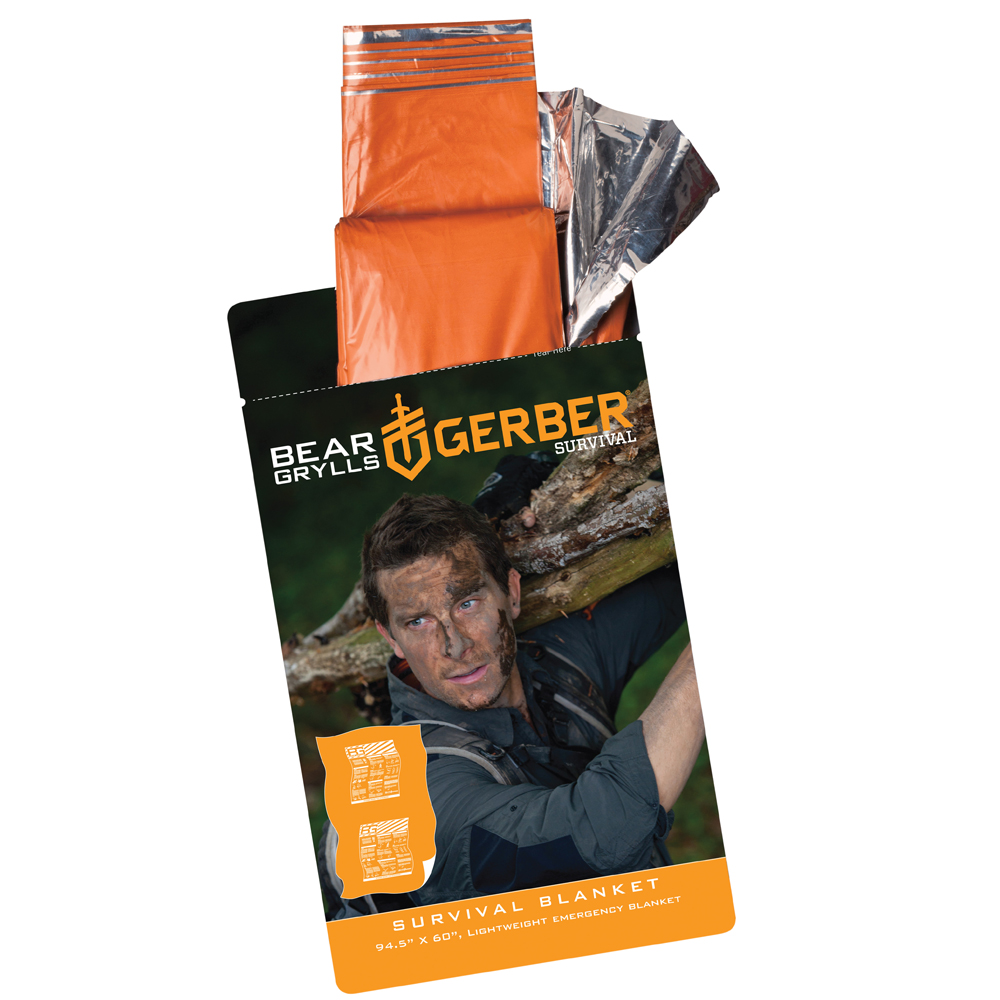 Gerber Bear Grylls Survival Blanket with Reusable Bag