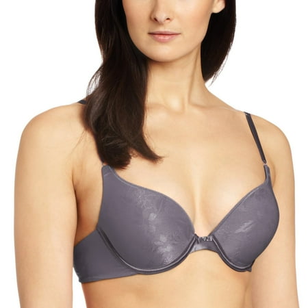 - Lily of France Womens Extreme Ego Boost Tailored Push-Up Bra, 36B, Steele