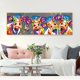 thumbnail image 3 of Pintura de decoración del hogar de vaca de color, pintura en lienzo sin marco, 40X120cm, 3 of 4