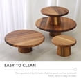thumbnail image 3 of PAMINGONO Pastry Tray Wood Easy to Clean Brown 1Set, 3 of 7