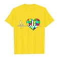 thumbnail image 3 of Hiiyo T-Shirt Graphique en Coton pour Filles, Imprimé Lettre, Manches Courtes, Tailles 3-9, 3 of 3