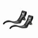 thumbnail image 2 of 1pair Aluminum Alloy 24mm Mountain Bike Disc Brake Bar Handle Level Cycling Accessory (Black), 2 of 4