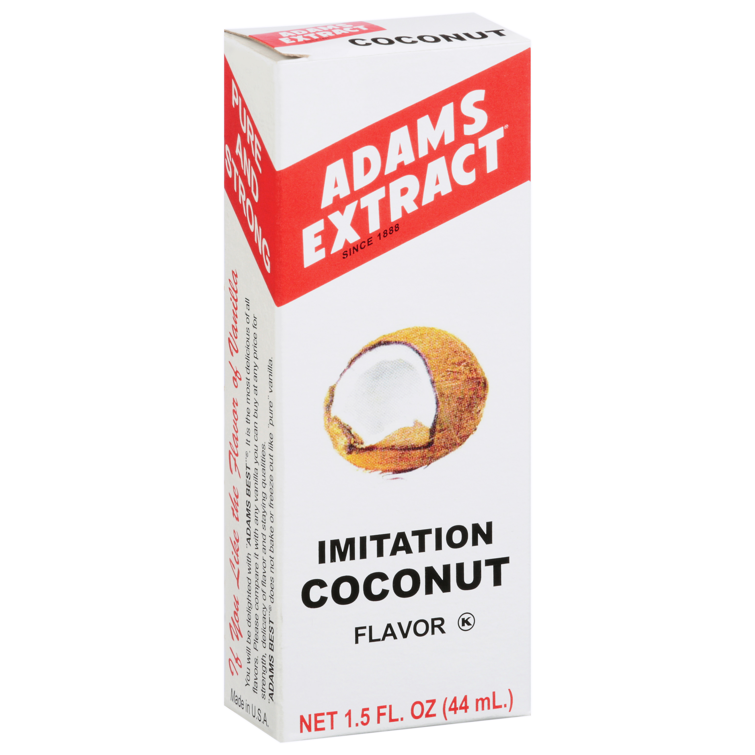 Adams Extract Imitation Coconut Flavor Extract, 1.5 fl oz