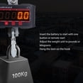 thumbnail image 3 of Electronic Crane Scale, Industrial Crane Scale Hanging LED Digital Display High Accuracy Industrial Portable Mini Handheld For Outdoor Black For Industrial Hanging Scale, 3 of 8