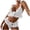 White, variant on Levmjia Women Lace Lingerie Set Halter Adjustable Straps V Neck Sheer Two Piece Panty Outfit Wire Free Soft Breathable Daily Honeymoon Romantic Private Bedroom Night