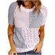 thumbnail image 1 of Suéter de manga corta con cuello redondo para mujer Pompotops hkajfhjk468502, 1 of 6