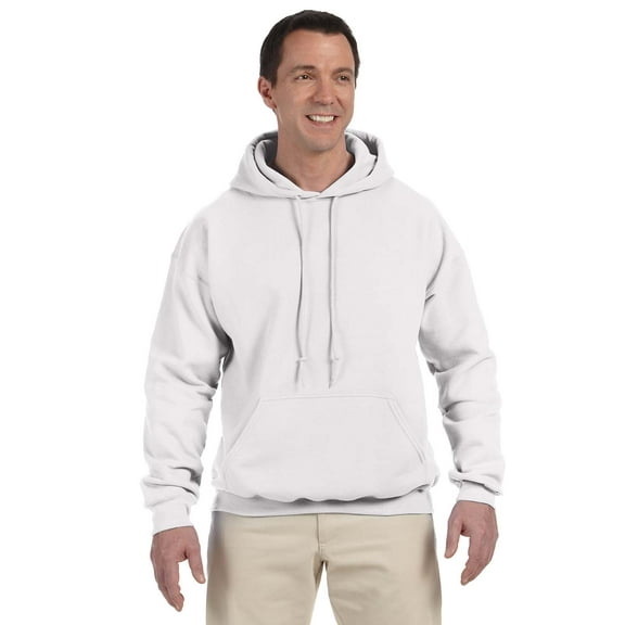 Gildan Dryblend Adult Hooded Sweatshirt , G125 , White , Medium