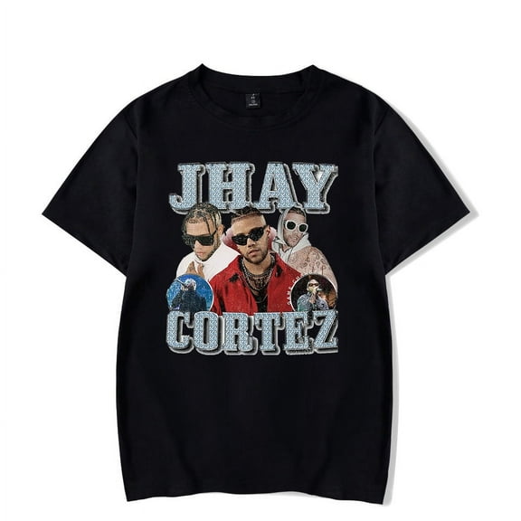 Jhayco Jhay Cortez T Shirt Harajuku Aesthetic Graphic 2023 World Tour T-Shirt Unisex Streetwear Cotton Tees Shirts Top