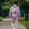 thumbnail image 3 of Uorisanigo Kids Backpack for School Travel and Sports Large Capacity Casual Daypack with Front Zipper Pocket for Organizer Cherry Blossom Panda Print, 3 of 7