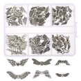 thumbnail image 1 of Miangastore 60pcs Angel Wing Charms Dangle Charms Wing Design Spacer Beads Handmade Beads, 1 of 9