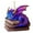 Clearance Sale Purple, variant on YaoZQ Dark Purple Magic Dragon Hanging Charm Acrylic Flat Pendant Halloween Decoration Gothic Car Interior Accessory Gift 3.1 inch