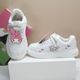 thumbnail image 1 of Zapatos de cuero rosa canela perro niñas lindos zapatos blancos para niños 2024 zapatillas nuevas de otoño zapatillas, 1 of 5