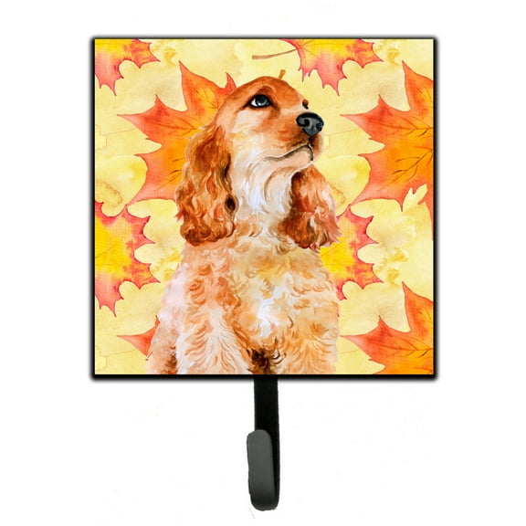 Cocker Spaniel Fall Leash or Key Holder Yellow