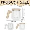 thumbnail image 3 of Electric Mixing Mug Self Stirring Coffee Mug, Electric Coffee Mug, Lightweight High Speed Glass Stirring Cup For Home Rechargeable Coffeepot Mugs With A Type Travel Lid For Teas Hot, 3 of 9