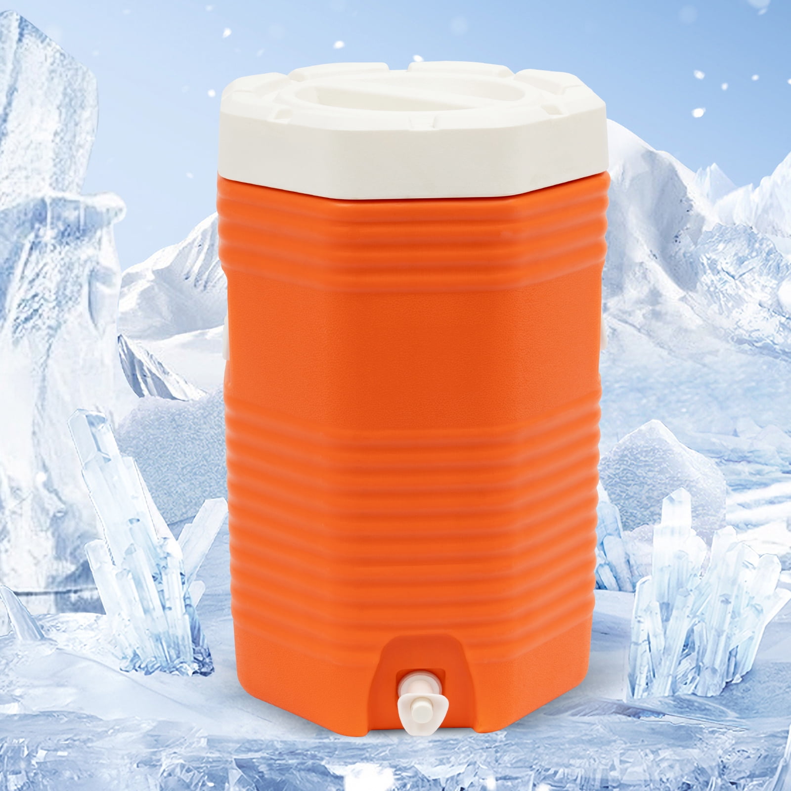 16L/4gal Freestanding Insulated Beverage Cooler Space-saving Portable Sports Cooler for Weddings Parties Offices Meetings Rooms