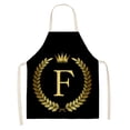 thumbnail image 1 of Delantal de cocina de lino - Delantal de cocina sin mangas de lino de algodón con estampado de letras Wmkox8yii FHAKJF1447, 1 of 1