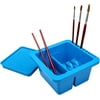 Paint Brush Cleaner, Paint Brush Holder and Organizers for Acrylic, Watercolor, and Water-Based Paints (Blue)