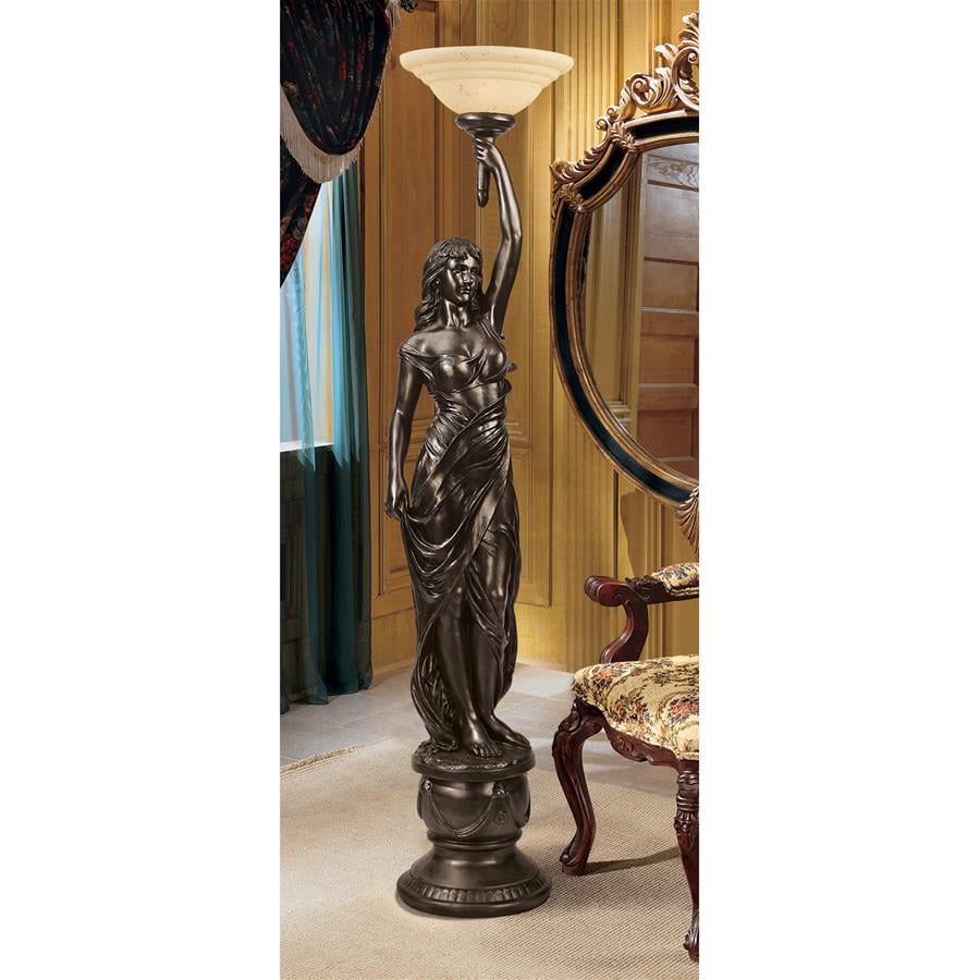 Design Toscano Goddess Hestia Sculptural Floor Lamp