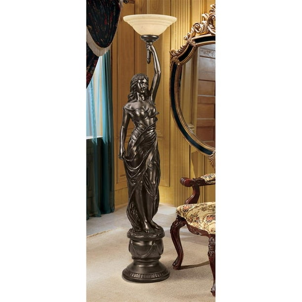 Design Toscano Goddess Hestia Sculptural Floor Lamp