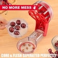thumbnail image 4 of Large Cherry Pitter Tool for 6 Cherries - Premium Stainless Steel Cherry Core Remover - Portable Cherry Pitter - Easy to Use and Heavy Duty - Pit Cherries with Ease(Red), 4 of 4