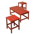 thumbnail image 1 of Paradise 3-Piece Set Outdoor Patio Adirondack Coffee Table and Square Side Table, 1 of 8