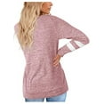 thumbnail image 4 of New Casual Long Sleeve T-Shirts for Women Tunic Loose Pullover Shirts Tops Ladies Fall Winter Thin Basic Tee Tops Lounge Wear, 4 of 5