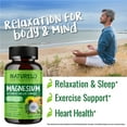 thumbnail image 4 of NATURELO Magnesium Glycinate Chelate Complex - 200 mg Magnesium with Organic Vegetables to Support Sleep, Calm, Muscle Cramp & Stress Relief - Gluten Free, Non GMO - 120 Capsules, 4 of 11