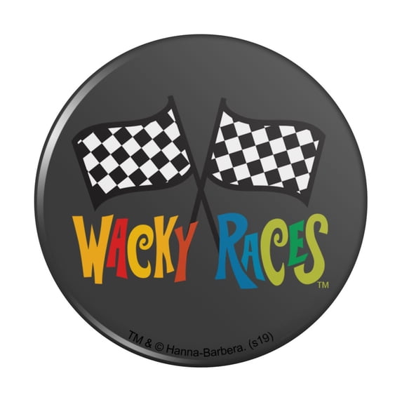 Wacky Races Logo Pinback Button Pin