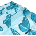 thumbnail image 3 of FREEAMG Blue Butterfly Shower Curtain Waterproof Fabric Bath Curtain with Hooks for Bathtub Bathroom Decor, 60 x 72 Inch, 3 of 6
