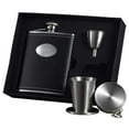 thumbnail image 1 of Visol VSET32-1117 Eclipse Leather Stainless Steel 6 oz Stellar Flask Gift Set, 1 of 1