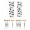 thumbnail image 6 of Fsddascl Black Gray Thanksgiving Blackout Curtains for Bedroom/Living Room, Thermal Insulated Kitchen Curtains, Fall Pumpkins Leaves Watercolor Art Grommet Darkening Window Treatment 27.5"x39"x2, 6 of 6