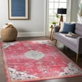 thumbnail image 6 of Beverly Rug Machine Washable Easy Cleaning Indoor Non-Slip Rugs Fuchsia / Cream 8'x10', 6 of 9