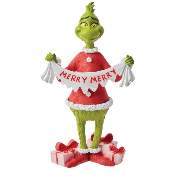 Department 56 Merry Collection Grinch Christmas Figurine 8.875in H