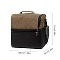 thumbnail image 3 of TUWABEI Double Compartment Lunch Bag, Insulated Extra Large Meal Prep Lunch Bag Color Blocking System Meal Bag, 3 of 6